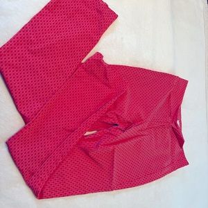 Hot pink fitted Margaret M pants